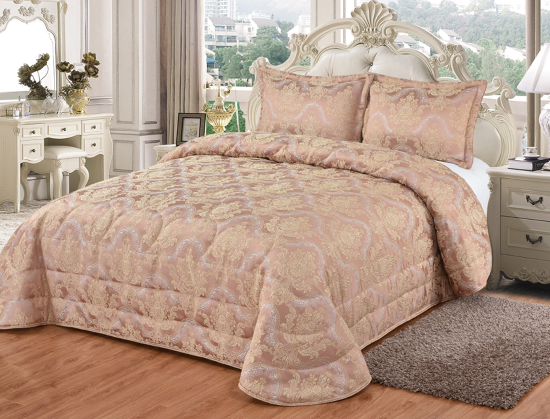 Classico Κουβερλί 240x250+Μαξ/θήκες 50x70/2τεμ (Pink)