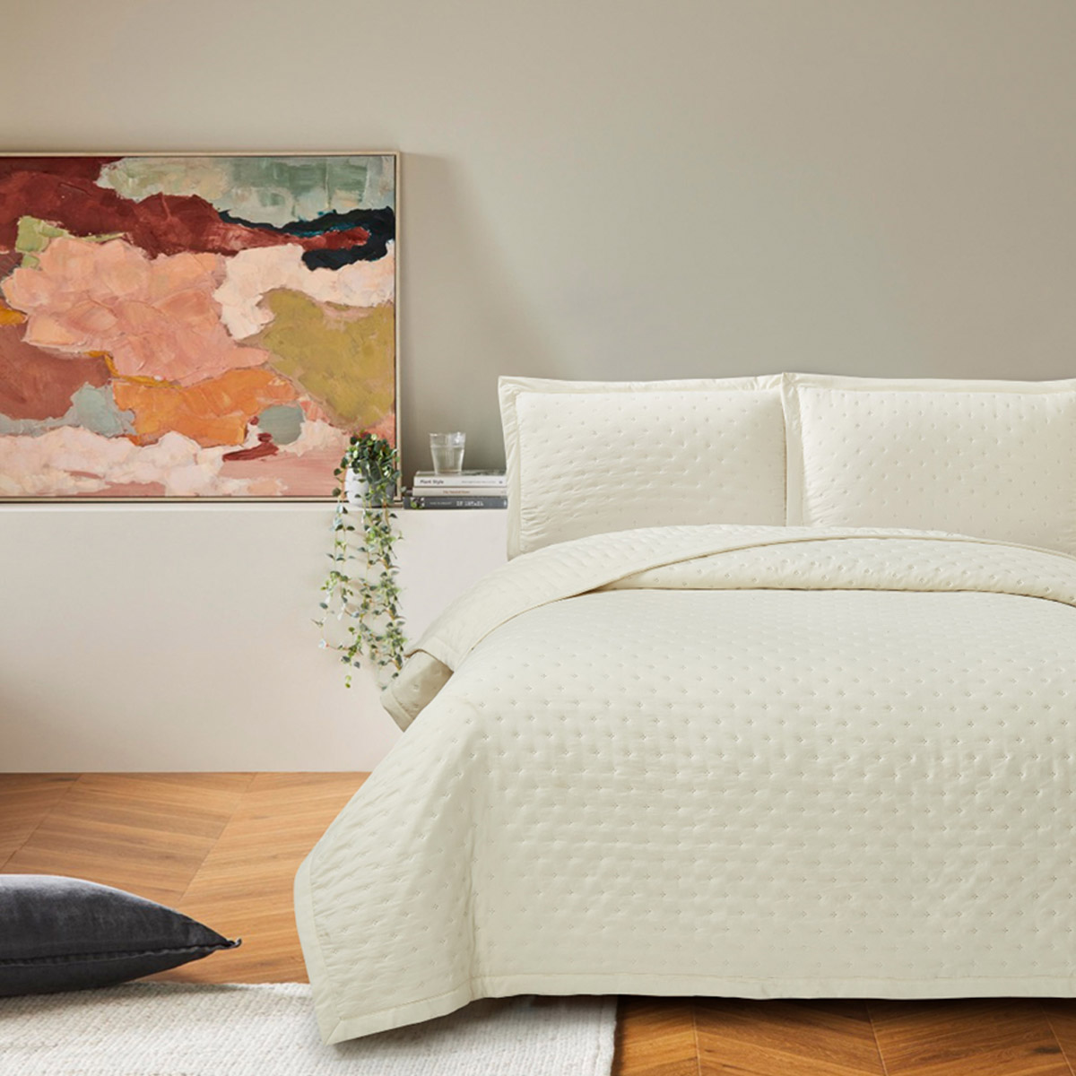 Κουβερλί Amanda Bedspread (Cream) 160x240