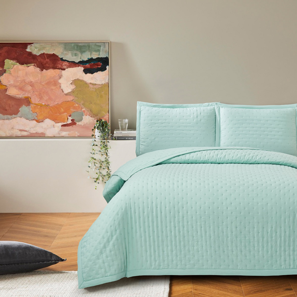 Κουβερλί Amanda Bedspread (Aqua) 160x240