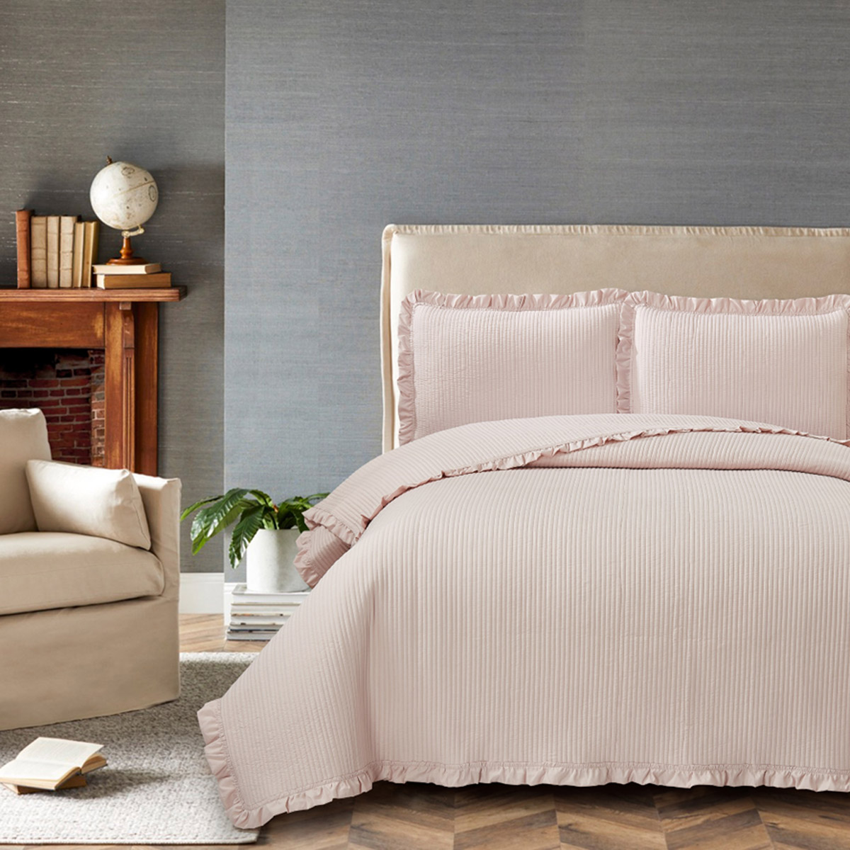 Κουβερλί Armony Bedspread Pink 220x240
