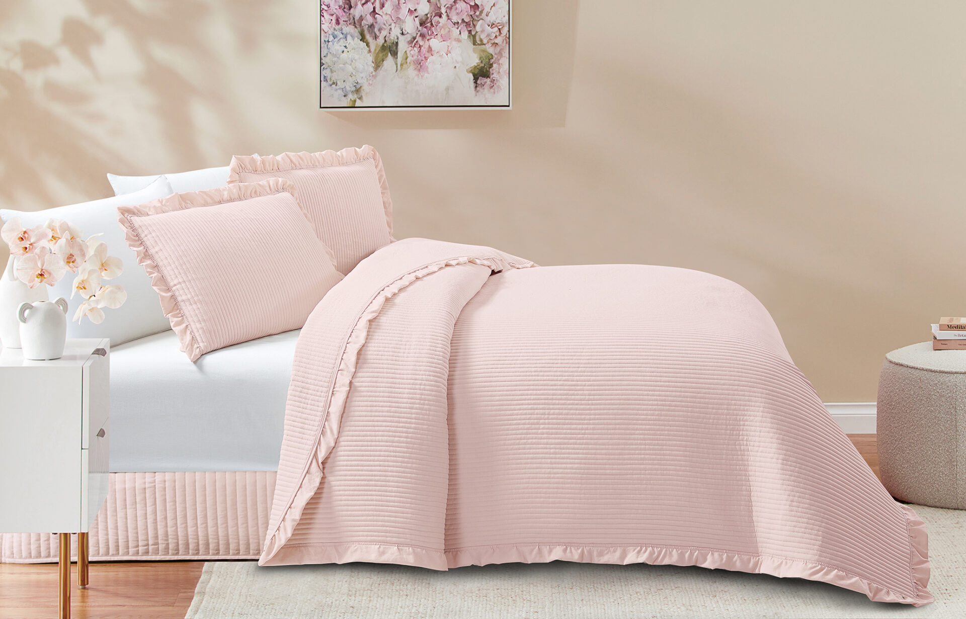 Κουβερλί Armony Bedspread Pink 220x240