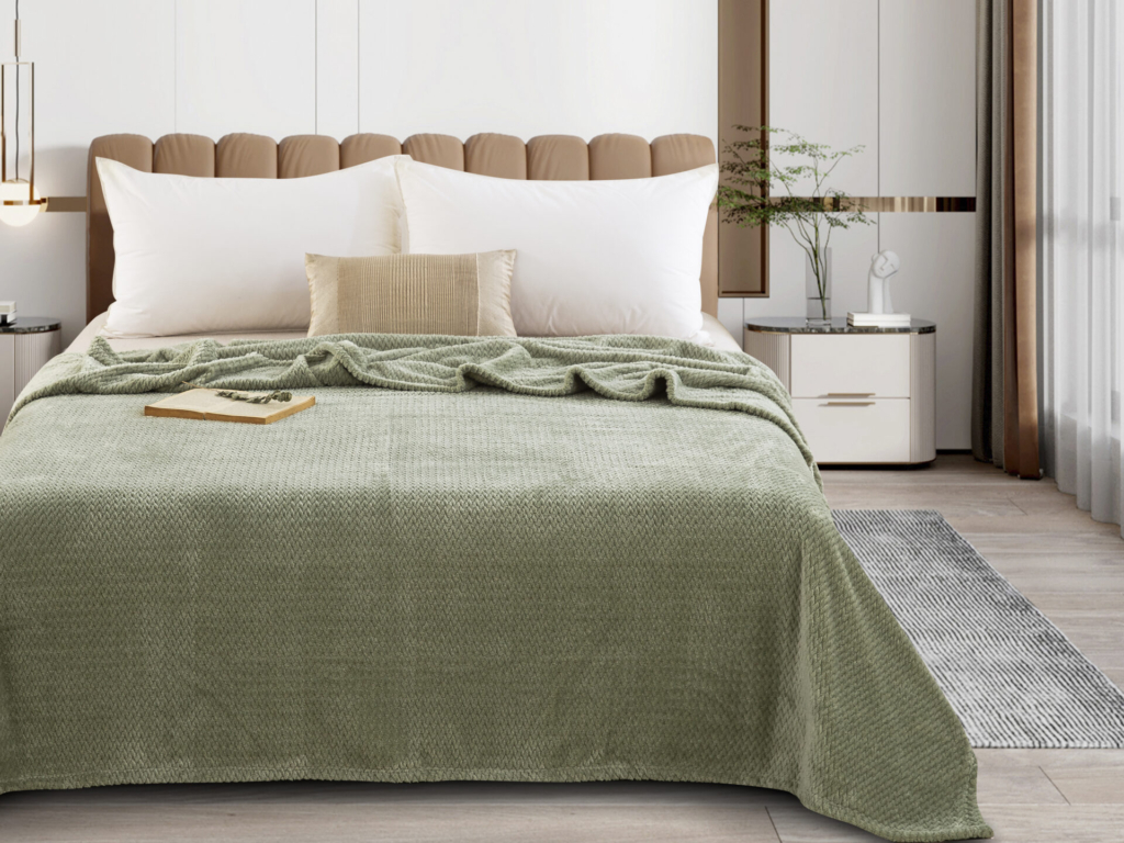 JF09 Green Κουβέρτα Fleece