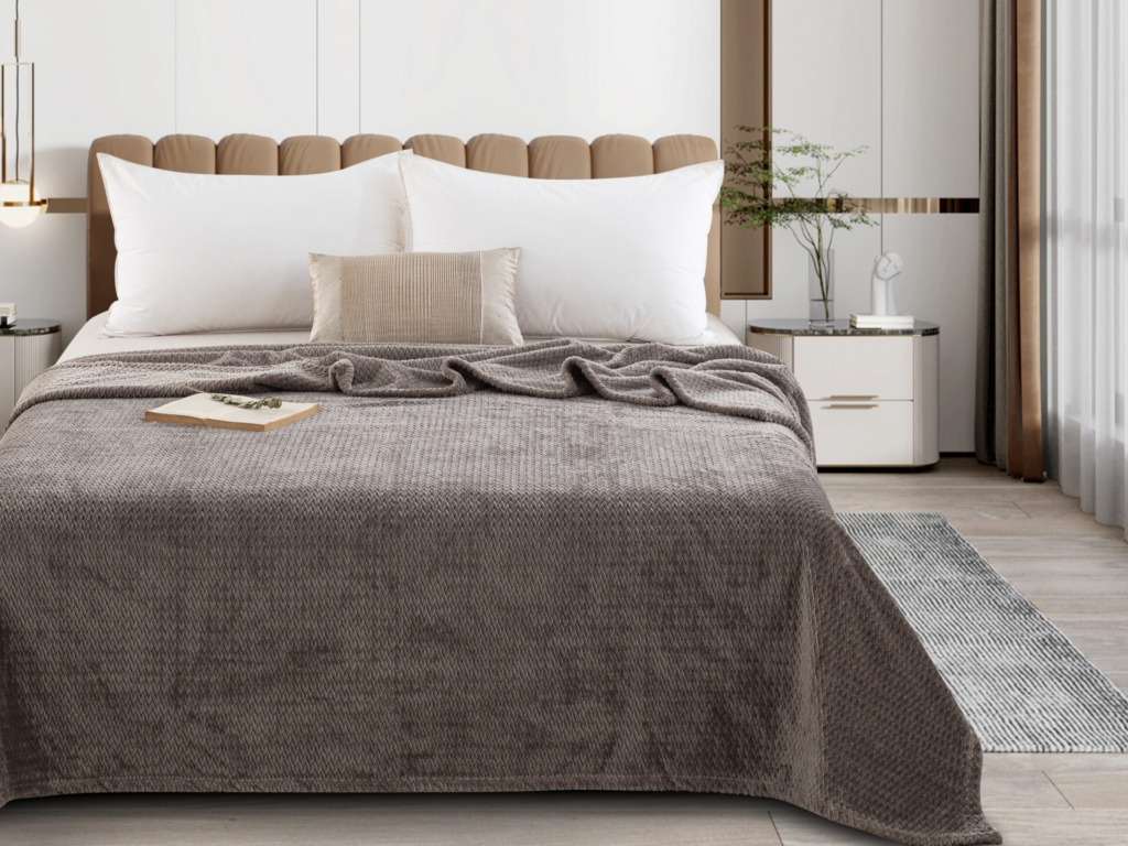 JF09 Taupe Κουβέρτα Fleece