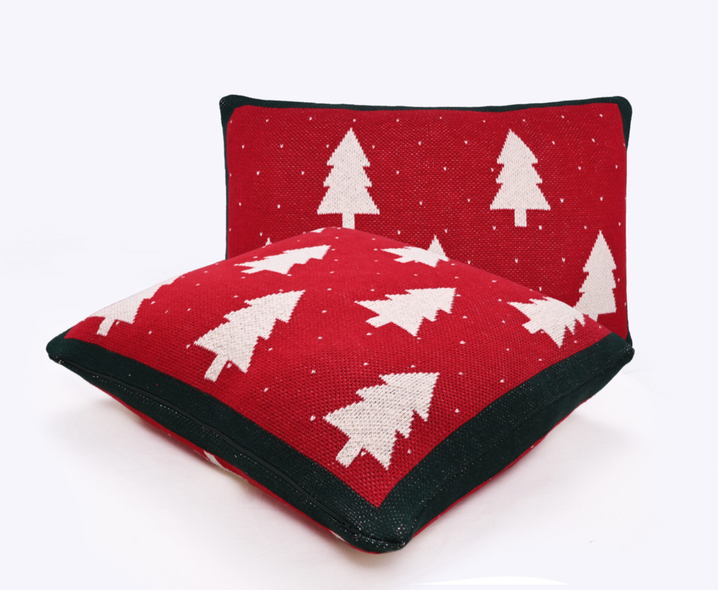 ALBERO (RED/GREEN) CUSHION with polyfiller