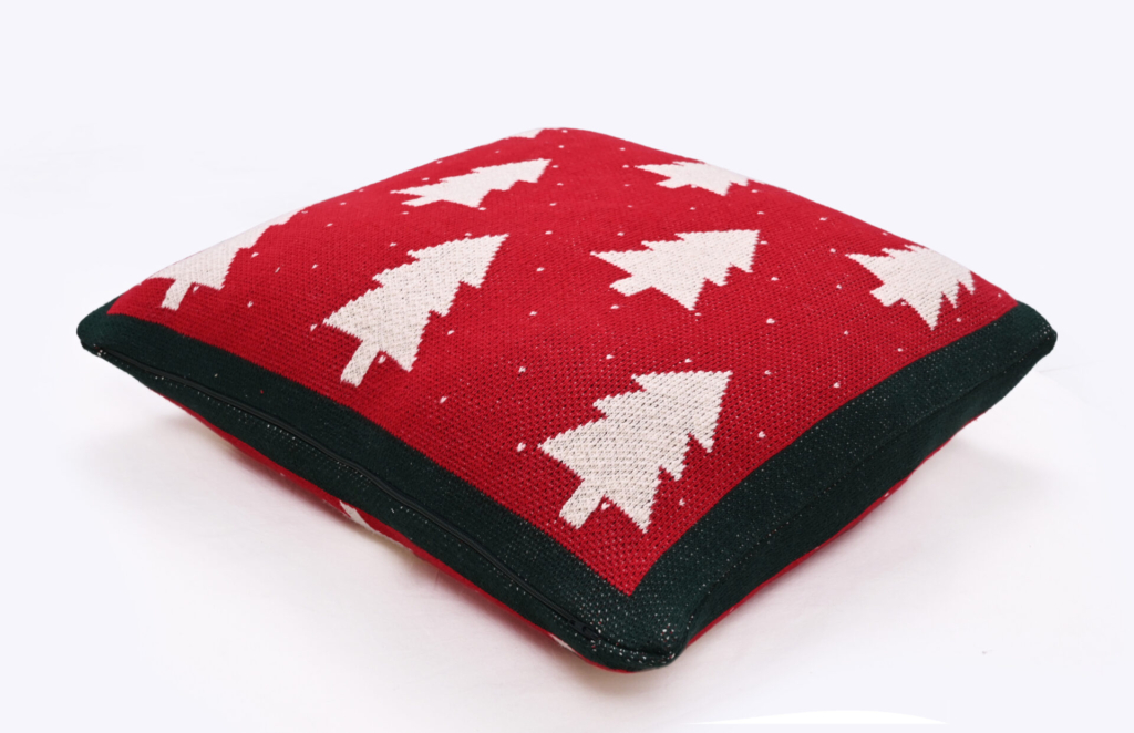 ALBERO (RED/GREEN) CUSHION with polyfiller