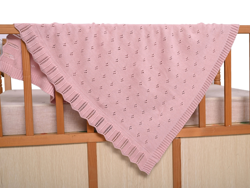 Bunny/Toy (Pink) 80x100  Baby blanket with toy