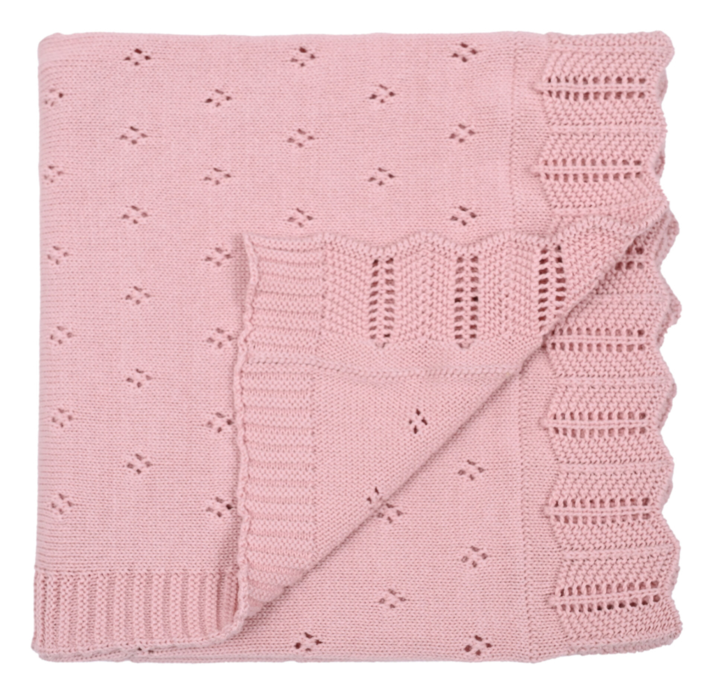 Bunny/Toy (Pink) 80x100  Baby blanket with toy