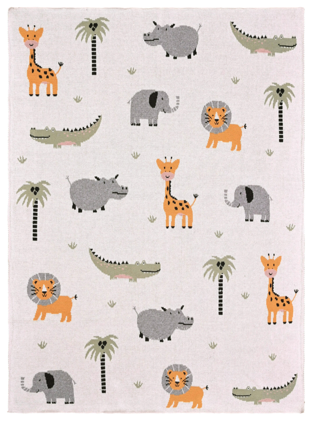 Safari (Multi) 80x100 Baby/Blanket