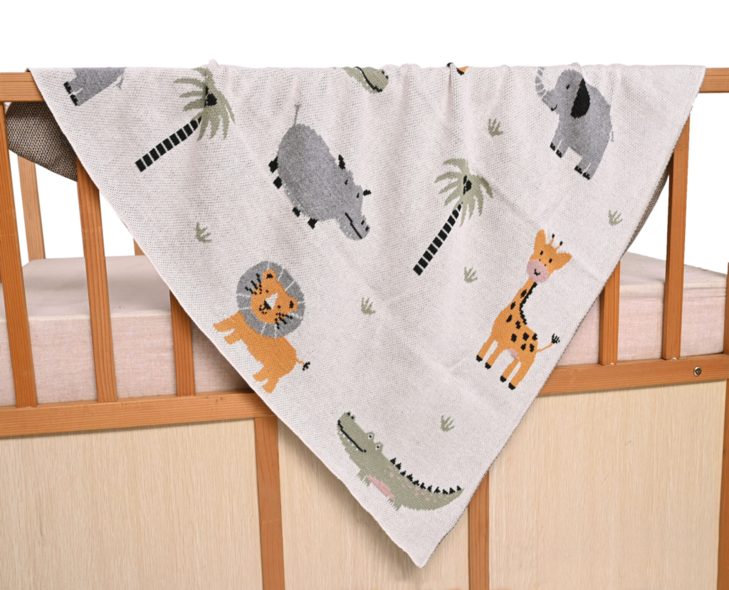Safari (Multi) 80x100 Baby/Blanket