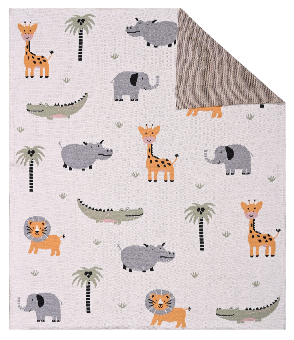 Safari (Multi) 80x100 Baby/Blanket