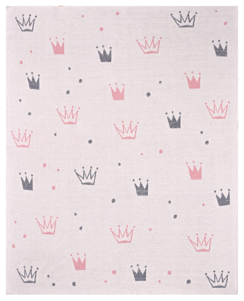 Crown (Natural) 80x100 Baby/Blanket