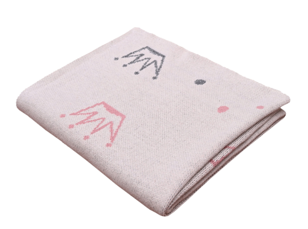 Crown (Natural) 80x100 Baby/Blanket