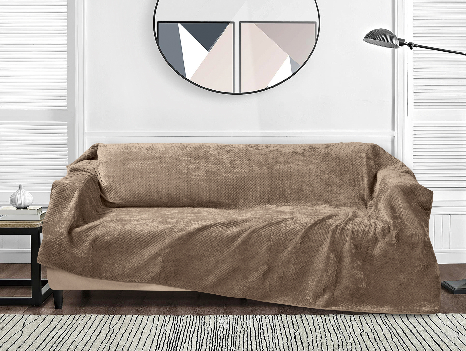 Element (Lt Coffee) Throw 180x300
