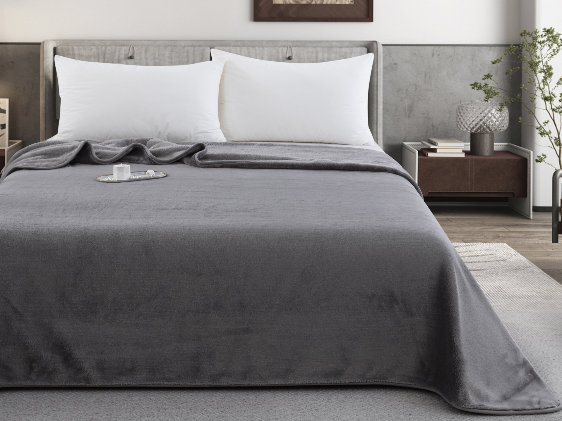 Zurigo (Grey) Κουβέρτα/Blanket 160x240 Γκρι