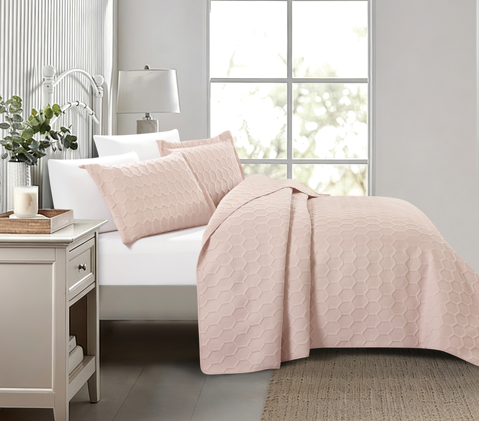 Glenda (Rose) Bedspread Bedspread 170x240 + Μαξ/θήκη 50x70/1τεμ