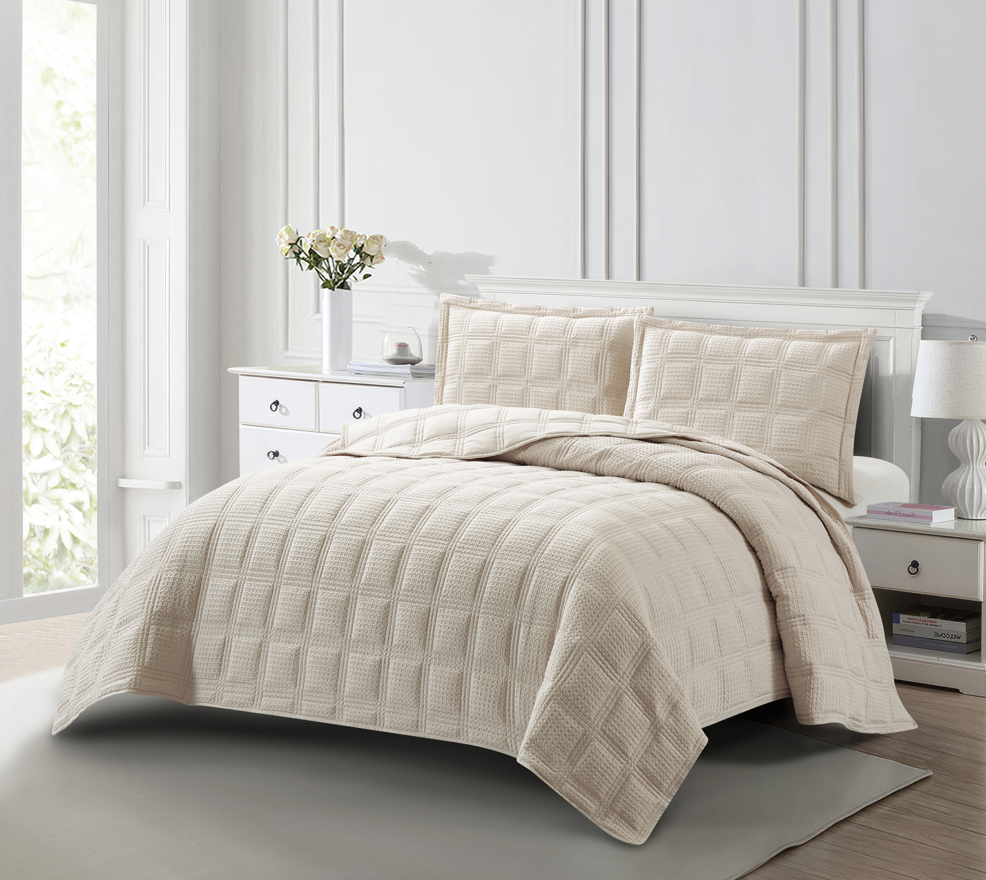 Toscana (Beige) Bedspread Bedspread 260x240 + Mαξ/θήκες 50x70/2τεμ