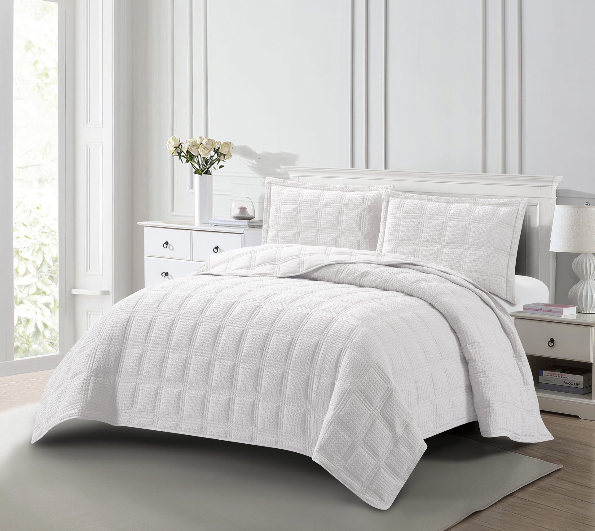 Toscana (White) Bedspread Bedspread 180x240 + Mαξ/θήκη 50x70/1τεμ